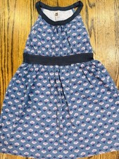 Tea Collection Blue Floral Sleeveless Dress Size 5