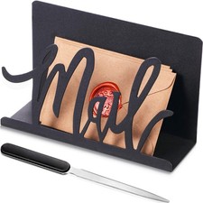 Porte-Courrier Porte-Lettre en Métal Découpé Organisateur de Comptoir