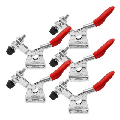 5 PCS Toggle Clamp 201A 60 Lbs Holding Capacity Horizontal Quick Release Tool