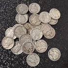 Silver Mercury Dimes lot (25) 1900s