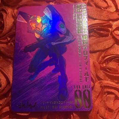Rei Ayanami Evangelion FIRE Goddess Anime Foil ACG Girl Card