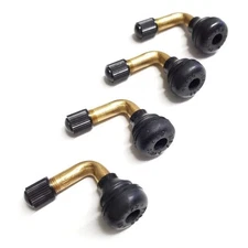 4x Bent Valve Stems Angled 90-Degree Metal Tire Wheel Car/Truck Universal PVR70