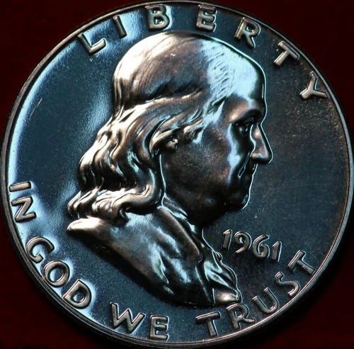 1961-P Franklin Half Dollar Proof — photo from another recent sale