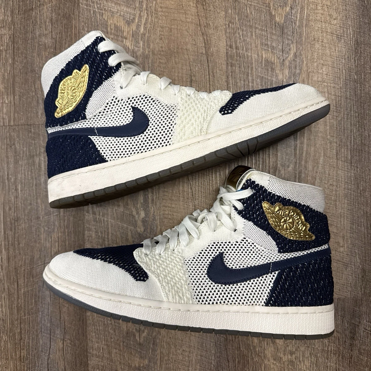 Size 12 - Air Jordan 1 Retro OG Flyknit High Re2pect Jeter Jordan 1 Retro High Jeter | eBay main image 4