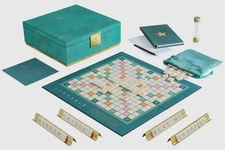 WS Game Company SCRABBLE Del Mar Shagreen Edition Luxury Board Game Brand New