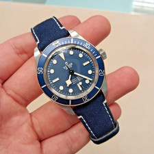 2024 PAPERS TUDOR Black Bay 79030B Blue Dial Blue Strap 39mm Men's Watch