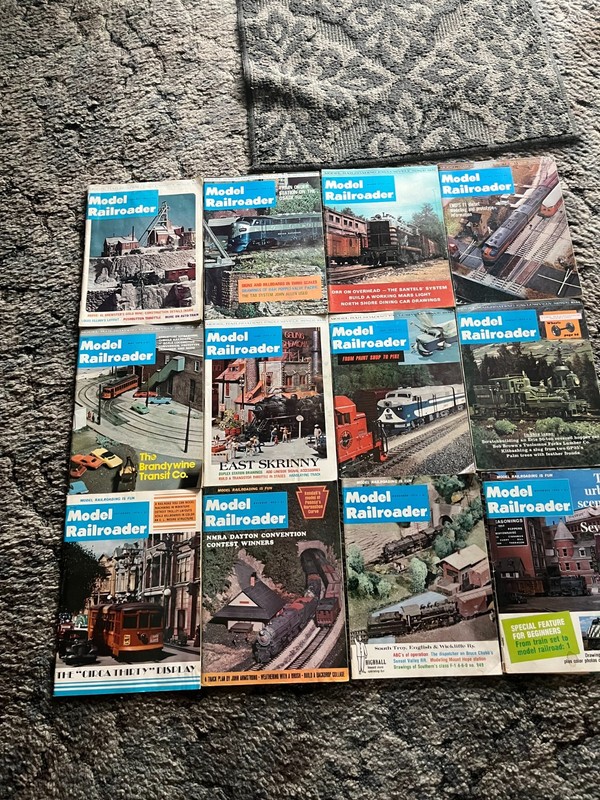 VTG 1975 MODEL RAILROADER H.O. MAGAZINES VOLUME 42 ISSUSES 1-12 HUNDREDS OF PICS