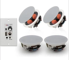 6.5'' Bluetooth in Wall in Ceiling Speakers 600W 2-Way Flush Mount Speakers