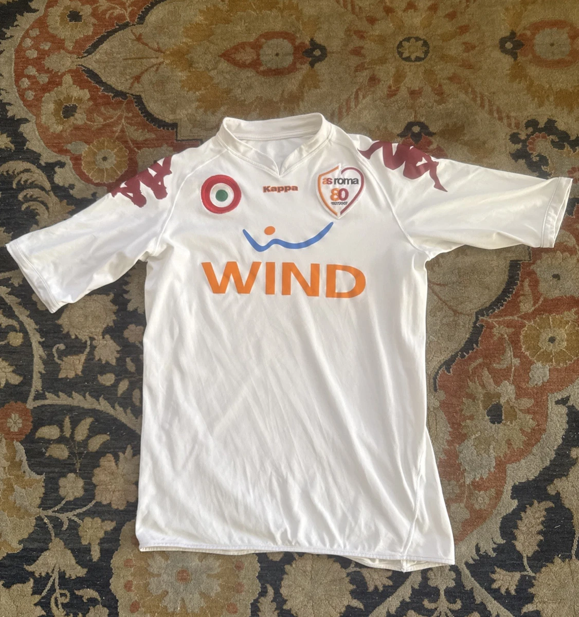 ASローマ Kappa シャツ ホワイト/オレンジ トッティ 12-13モデル As Roma Kappa for sale | eBay