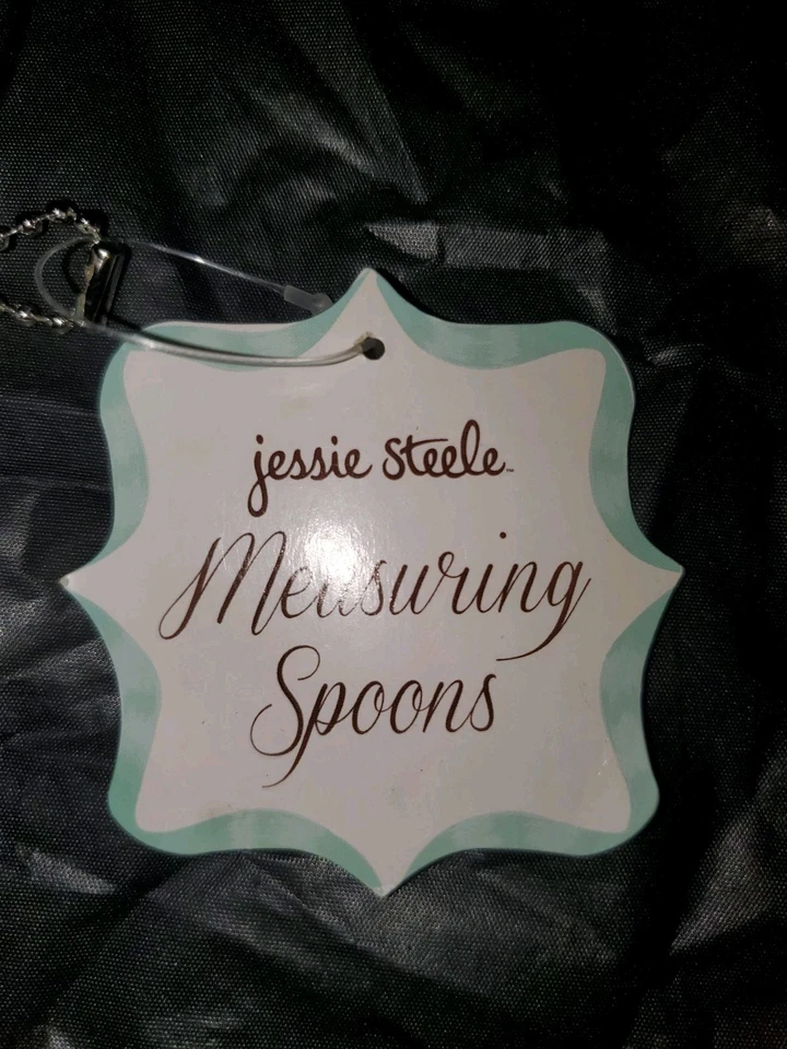 Nuevo juego de 4 cucharas medidoras de cerámica C R Gibson Jessie Steele Inc  Foto 3 de 4