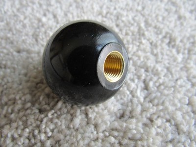 Morse Marine Twin S Teleflex Dometic BLACK Shift Control Lever Knob Brass Thread