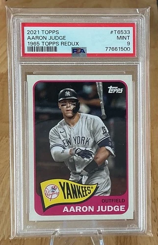 2021 Topps Aaron Judge #T6533 PSA 9 MINT 1965 Topps Redux