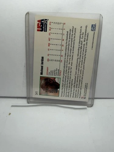 SkyBox 1992 Michael Jordan NBA Hoops #341 Tournament of the Americas Card