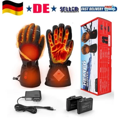 MARKLON Touchscreen Elektrische Beheizbare Handschuhe Beheizte Handschuhe Wasserdicht DE