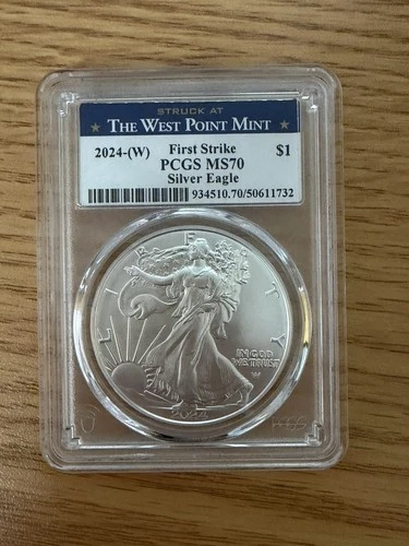 2024 (W) American Eagle Silver Dollar PCGS 70 First Strike