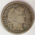 VG 1902 O Barber Dime