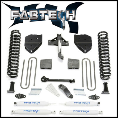 Fabtech 6'' Basic Lift Kit w/ Performance Shocks for 2017-20 Ford F-250 F-350 4WD