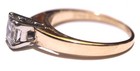 GIA 14k yellow gold 1.01ct I1 J Princess diamond solitaire engagement ring 4.5g — photo 6