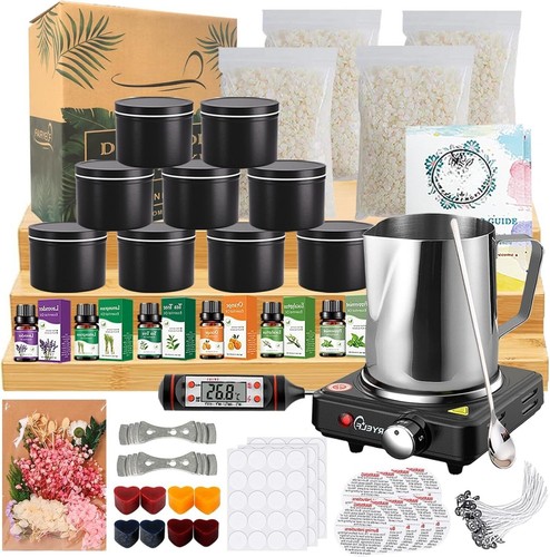 Candle Making Kit with Wax Melter, Complete Candle Making Supplies