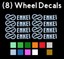 thumbnail 18 - 8 Enkei Logo Vinyl Decals Stickers for GTC01 PF01 RPF1 Wheels Rims
