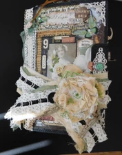 Junk Journal Chunky OOAK Vintage Style 120 Pages 8.25" x 6" Loaded Tags Cards +