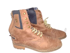 Tredstep Legacy Insulated Genuine Leather Zipper Lace Up Ankle Boots Made-Irelan