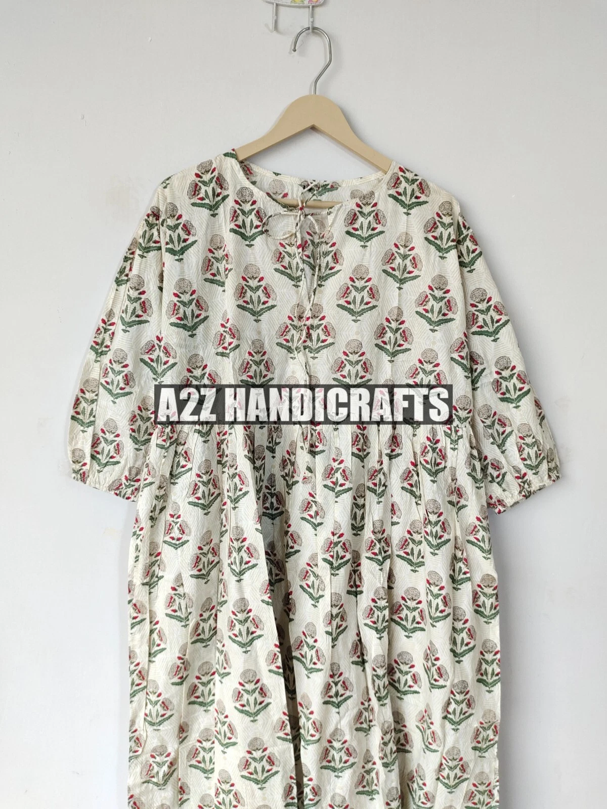 Midi Dress Block Print Midi Mini Women Dress, Indian Hand Block Printed Dress,
Opens in a new window