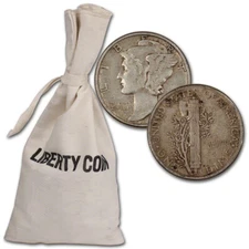 90% Silver Mercury Dimes - $50 Face Value Bag