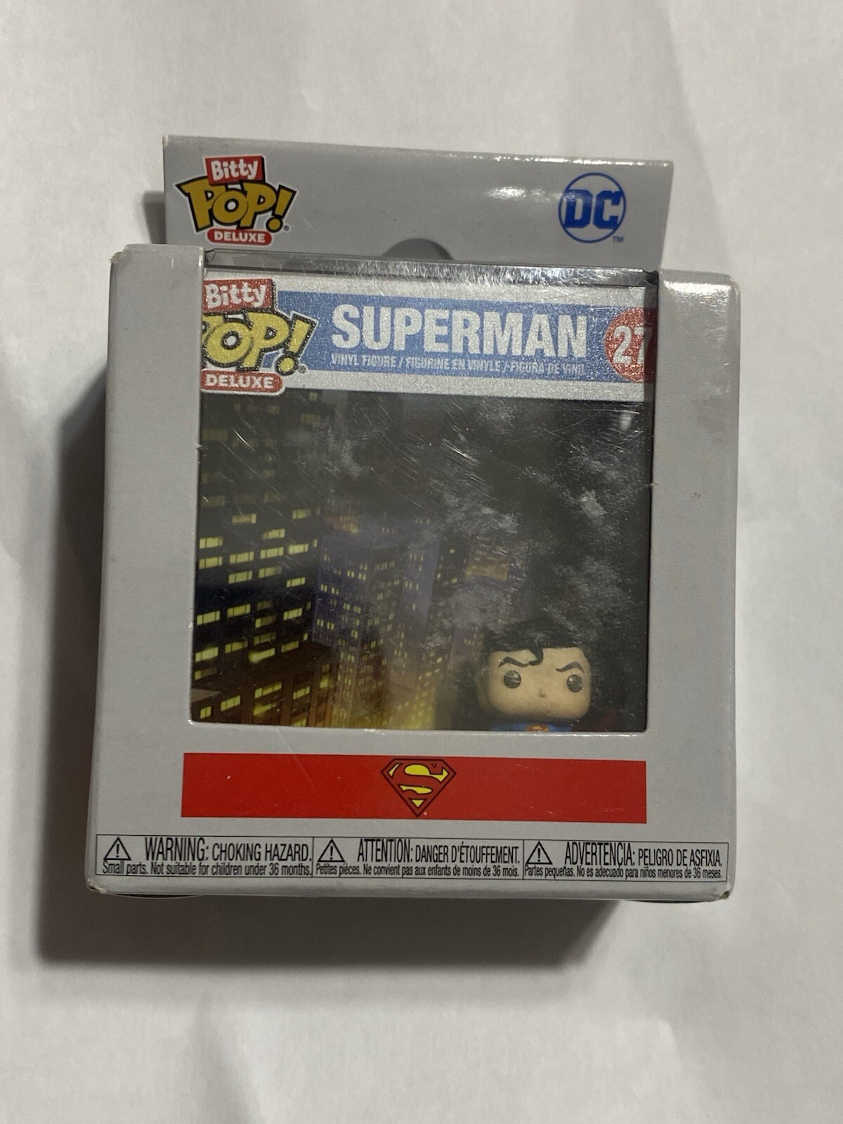 Bitty Pop Deluxe #278 Superman Vinyl Figurine Brand New Collectible Gift Idea  