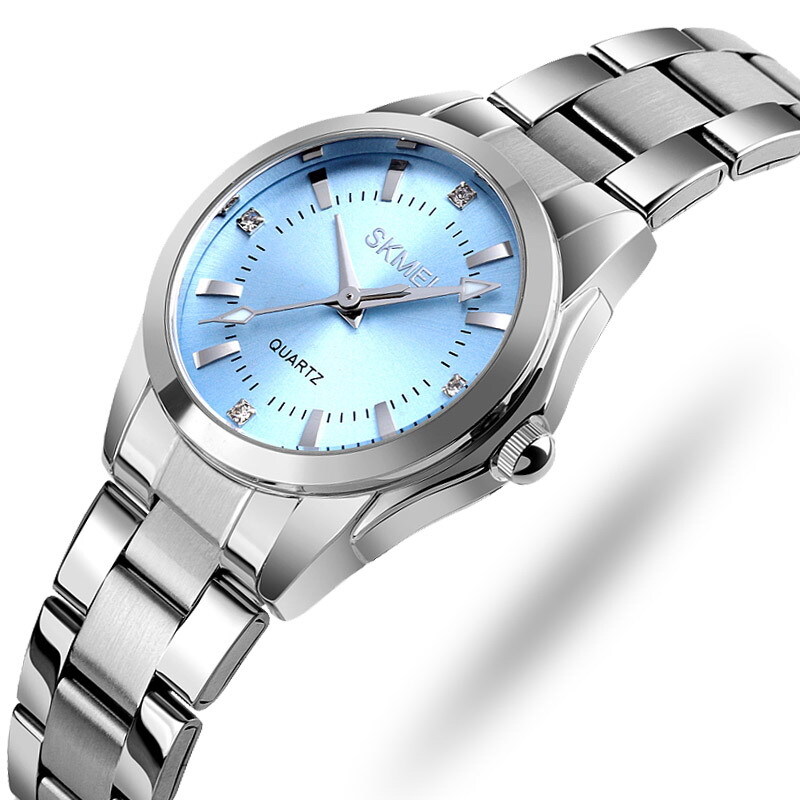 Fashion Women's Quartz Watches 30m Waterproof Stainless Steel Ladies Dress Watch