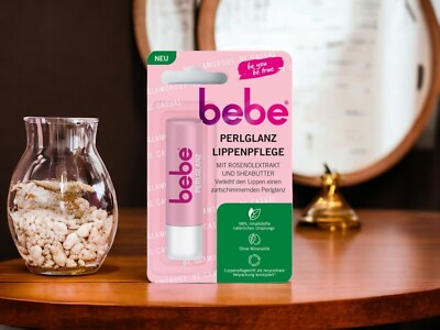  Bebe Perlglanz Lippenpflege mit Rosenölextrakt und Sheabutter 4,9 g Neu