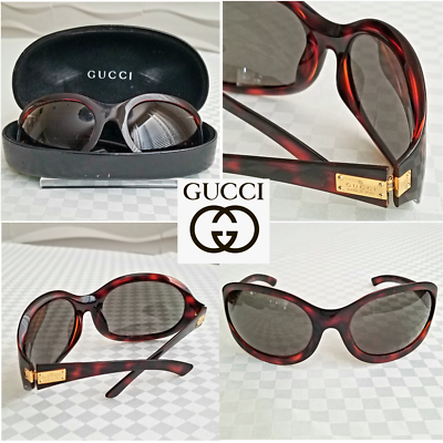 Gucci Brown Tortoiseshell Sunglasses/case Gucci tortoise sunglasses case - Gem main image 4