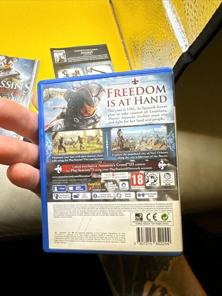 Assassin's Creed III Liberation Sony PlayStation Vita / PS Vita