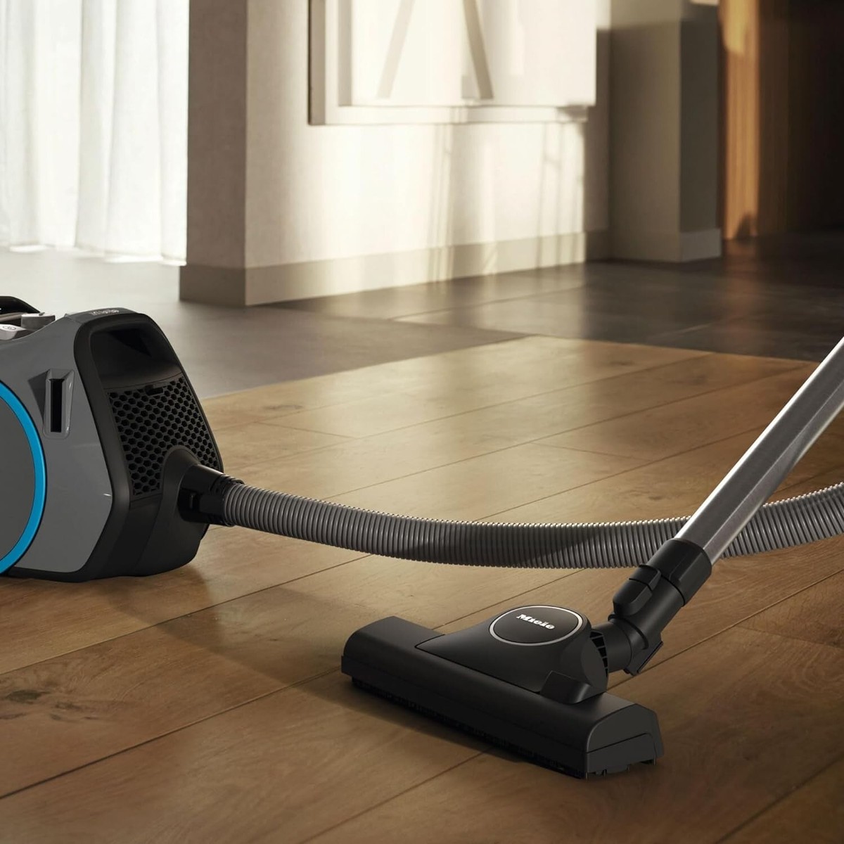 Miele Boost CX1 Graphite Grey Blue Compact Bagless Canister Vacuum