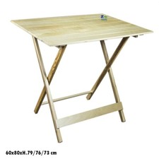 TAVOLO RICHIUDIBILE PIEGHEVOLE FORMICA A STRISCE 60X80cm DA PIC NIC CAMPEGGIO