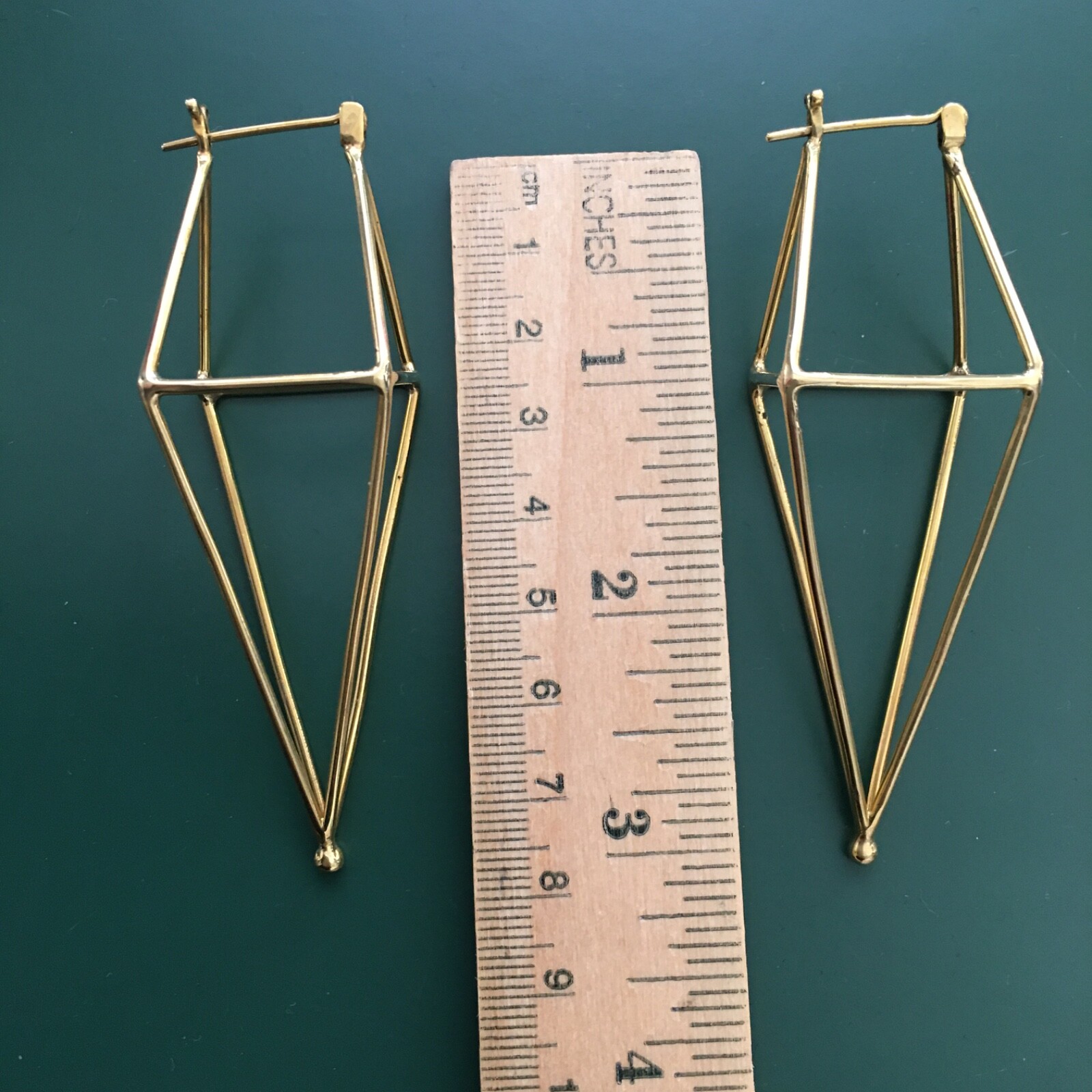 Brasstone Prism Statement Earrings - image 5