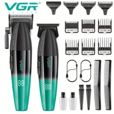 VGR Professional Hair Clipper Set For Men - Cordless Haircutting Kit For Men