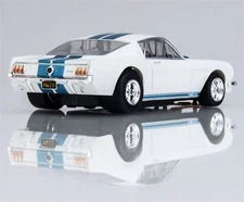 AFX Racing - 1965 Shelby Mustang GT350 White/Blue HO Slot Car Set