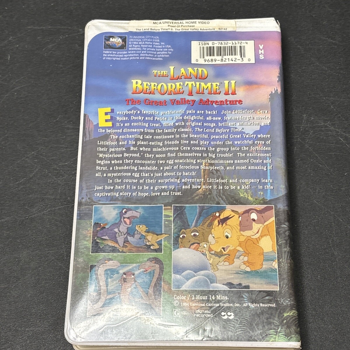 The Land Before Time II: The Great Valley Adventure (VHS, 1994