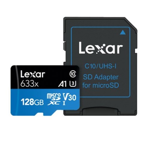 Lexar High Performance 633x 128 GB MicroSDXC UHS-I Card With SD Adapter - 128GB - Picture 4 of 4
