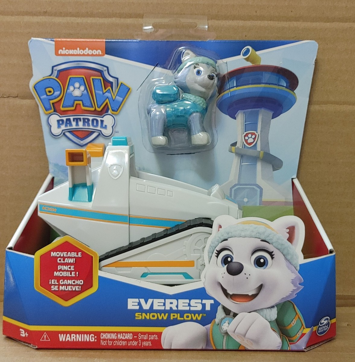 NIB Nicklelodeon Paw Patrol Everest Snow Plow Truck Vehicle Figure