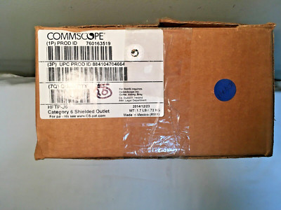 Box of (20) Commscope HFTP-J6 Category 6 Shielded Outlet