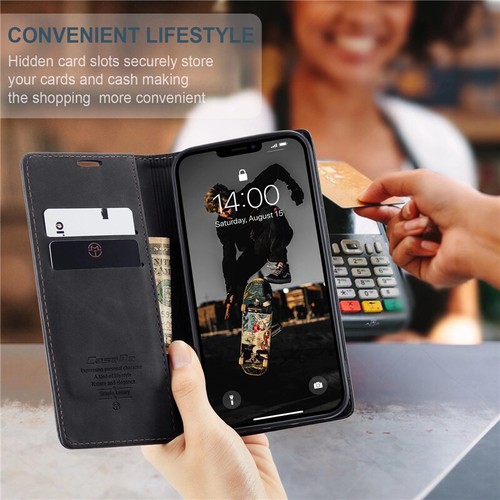 Housse coque Pour iPhone15 14 13 12 Pro XS Max Pro 8 7 SE étui portefeuille cuir - Photo 7/53