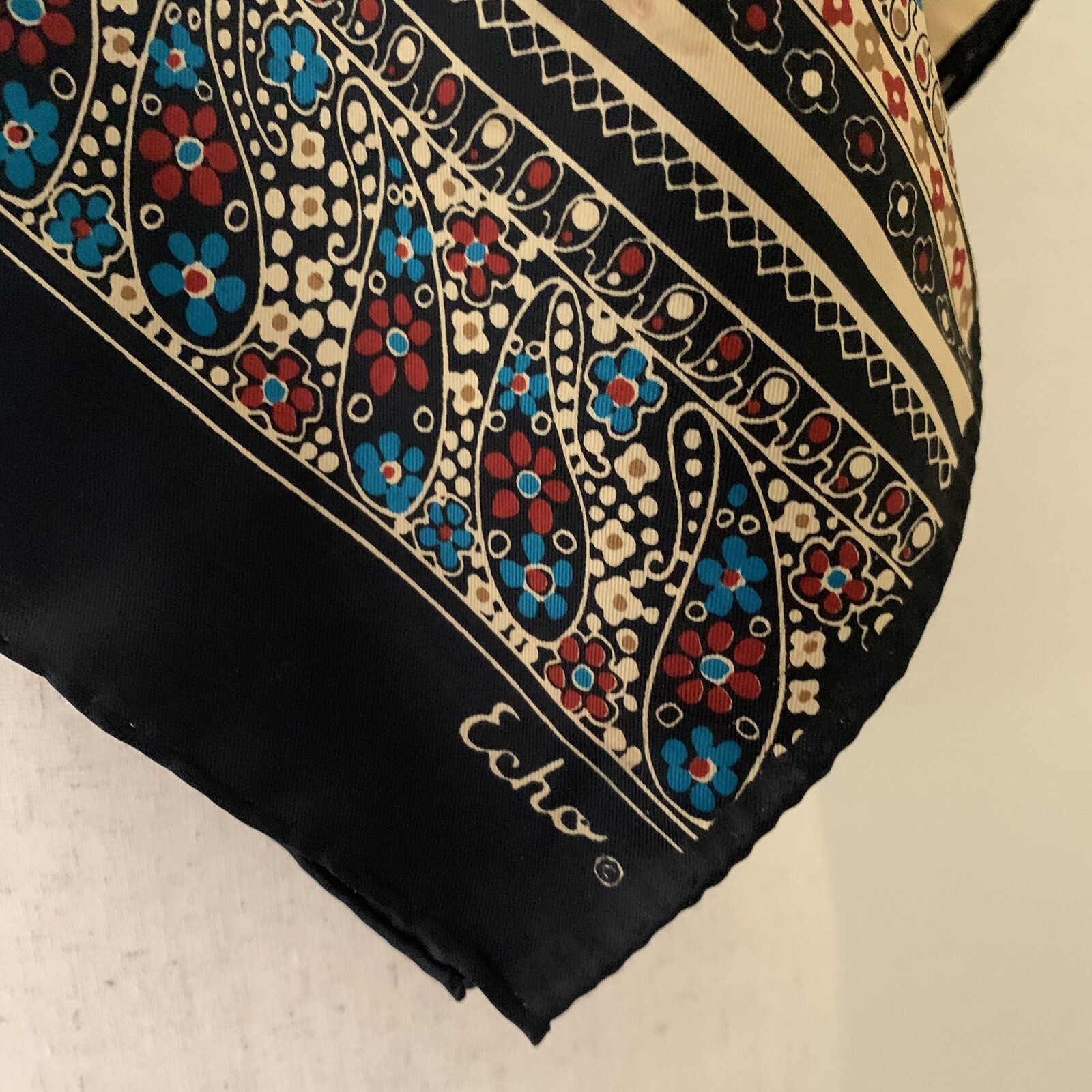 Echo Paisley Muted Palette Rectangular Scarf Exce… - image 6