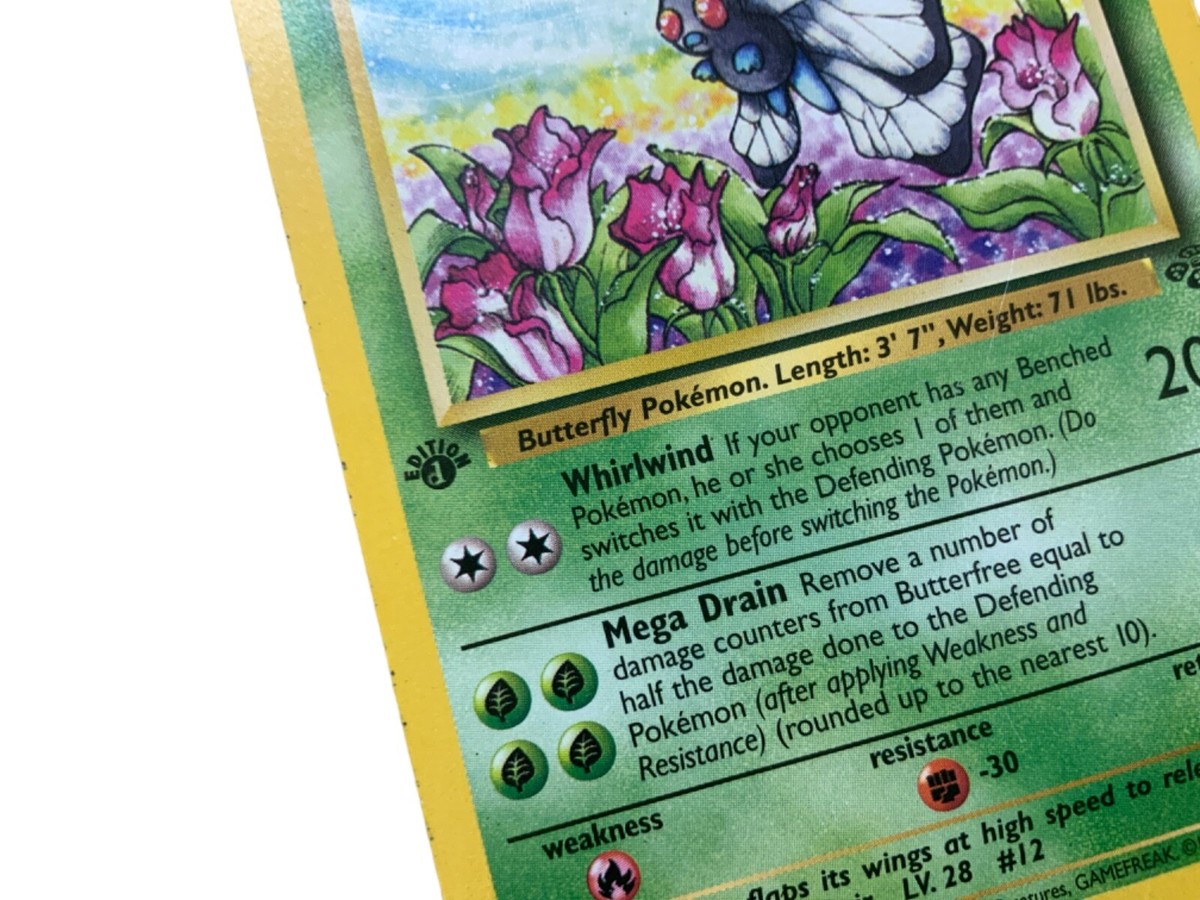 1995-1999 Basic Pokemon Butterfree ERROR Edition 1 “d” 33/64 | eBay