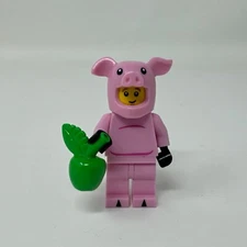 LEGO Series 12 Piggy Suit Guy Pig Pink Tail 71007 Boy Minifigure Costume