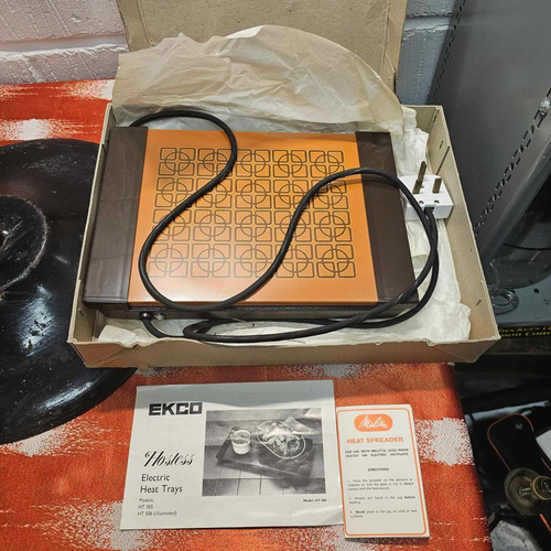Boxed Vintage Retro Ekco Hostess Electric Heat Serving Tray TV / Film