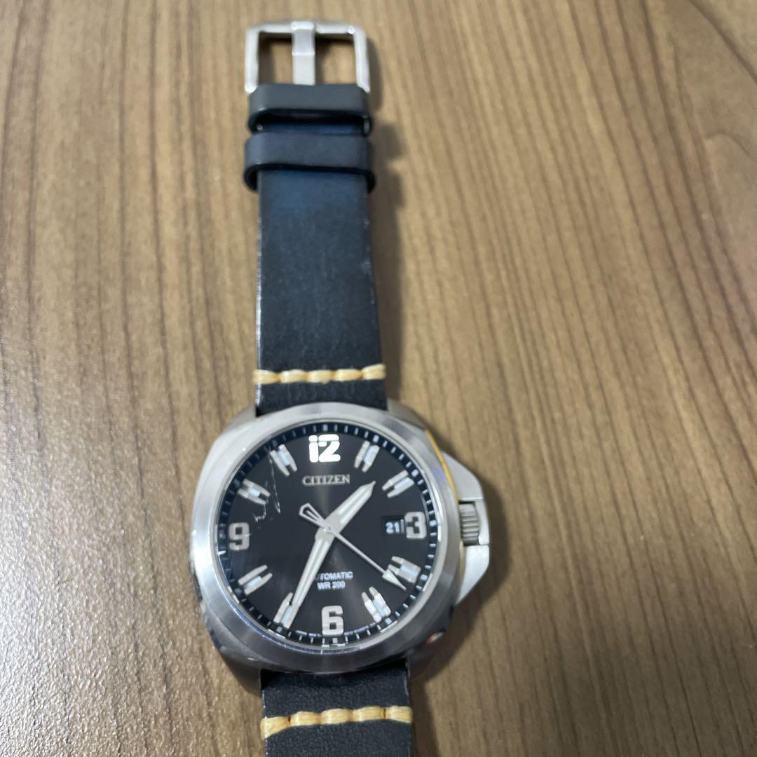 Citizen NB0070-57E Signature Date Black Silver 100M Citizen NB0070-57E Signature Date Black Silver 100M