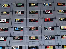 Super Nintendo Snes Original OEM Authentic *Pick Your Game* Cart Only Tested*
