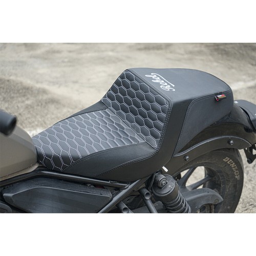 replacement seat pad Complete White Thread V23 Honda rebel cmx 300-500 2017-2024 - Picture 8 of 16